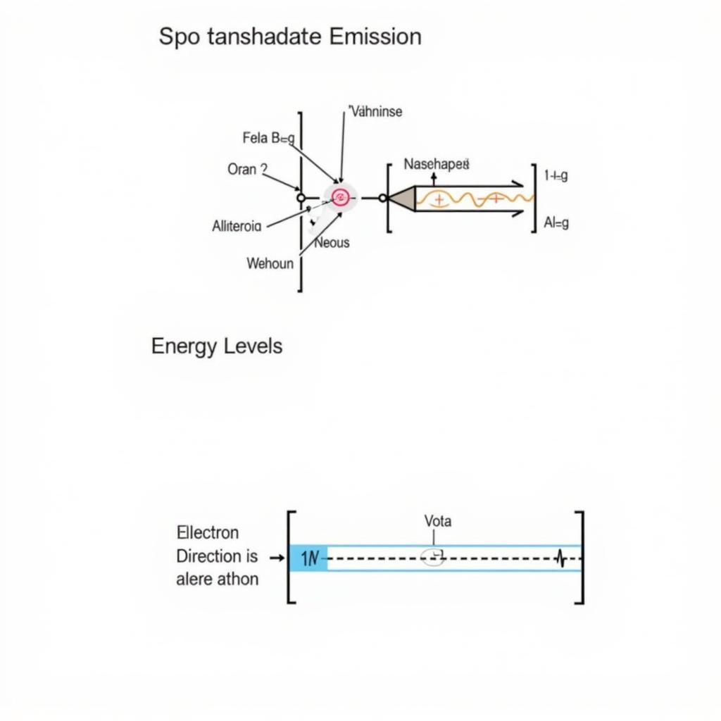 Diagram illustrating ASE spontaneous emission