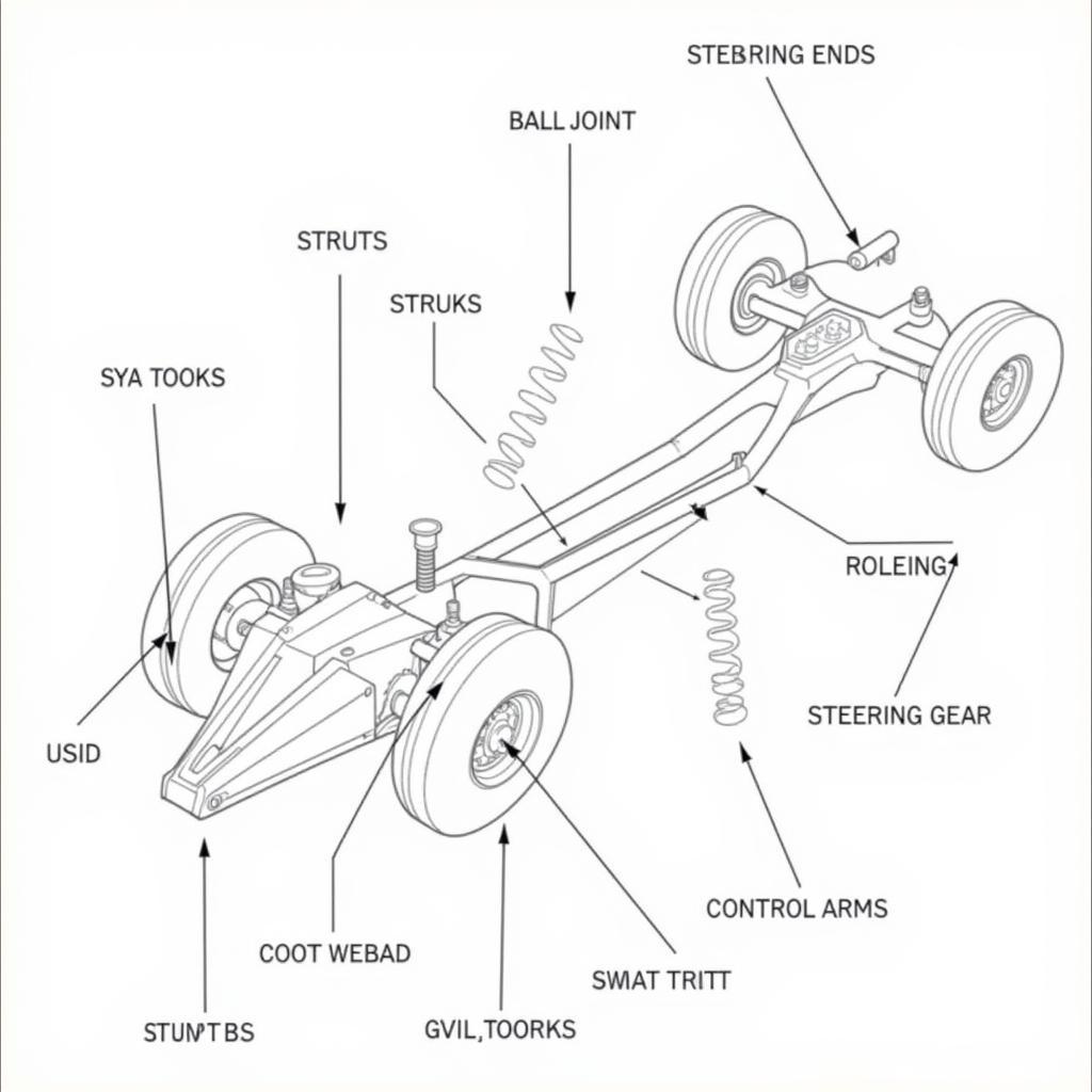 ASE Steering and Suspension System Diagram