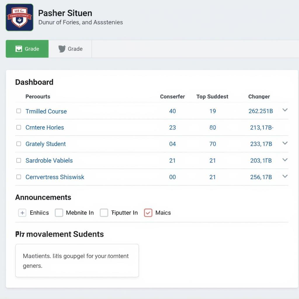 ASE Student Dashboard