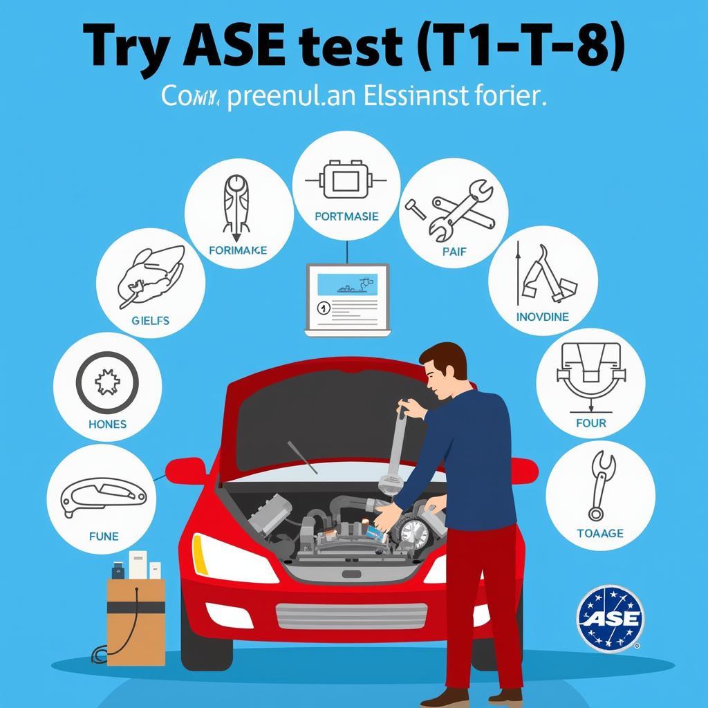 ASE Study Guide T1-T8 Free: A Visual Guide to Automotive Systems