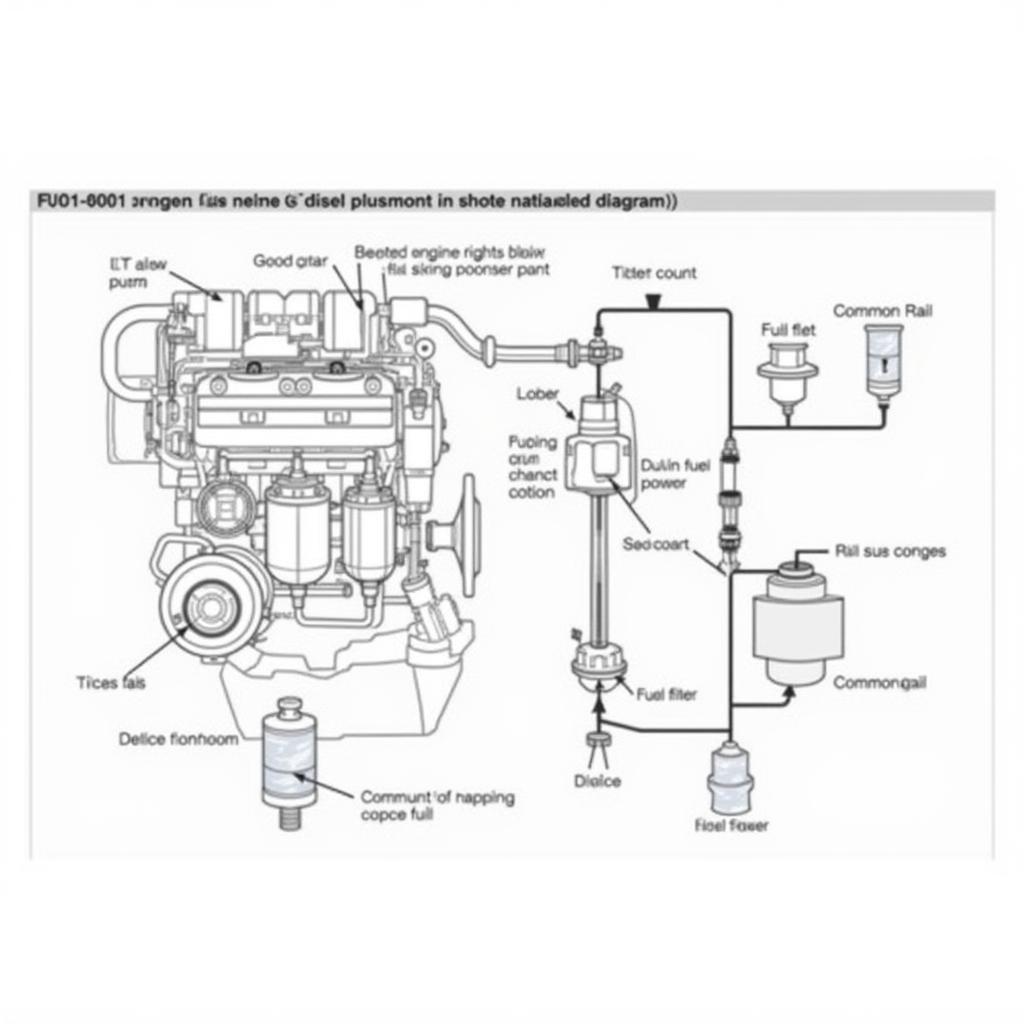 ASE T2 Diesel Engine Fuel System Diagram