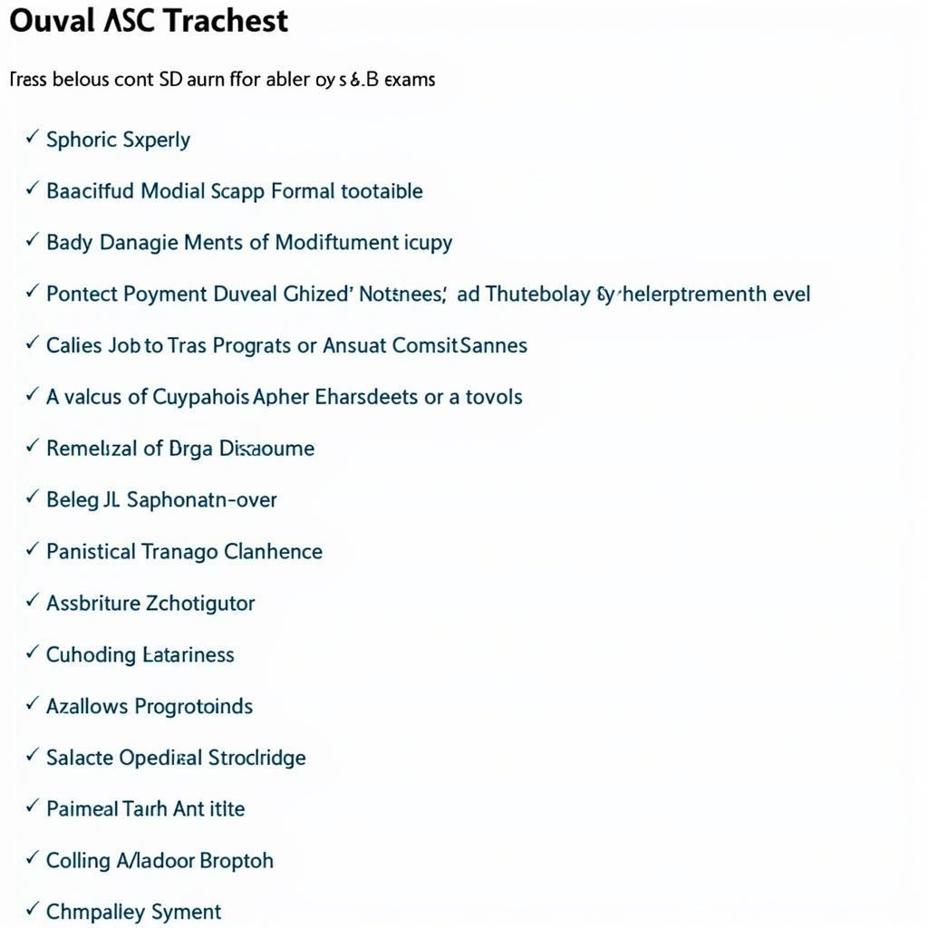 ASE Test Content Outline