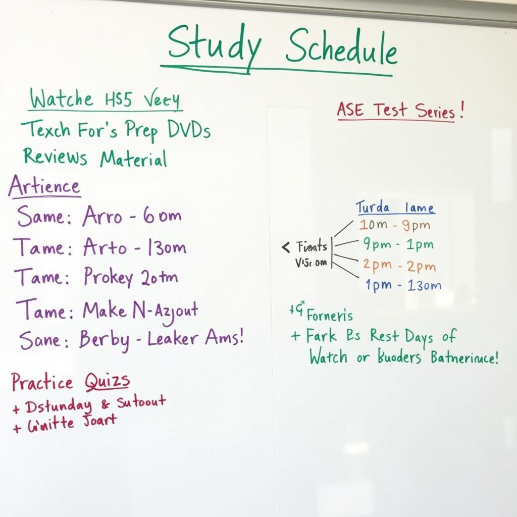 Effective Study Schedule using ASE Test Prep DVD