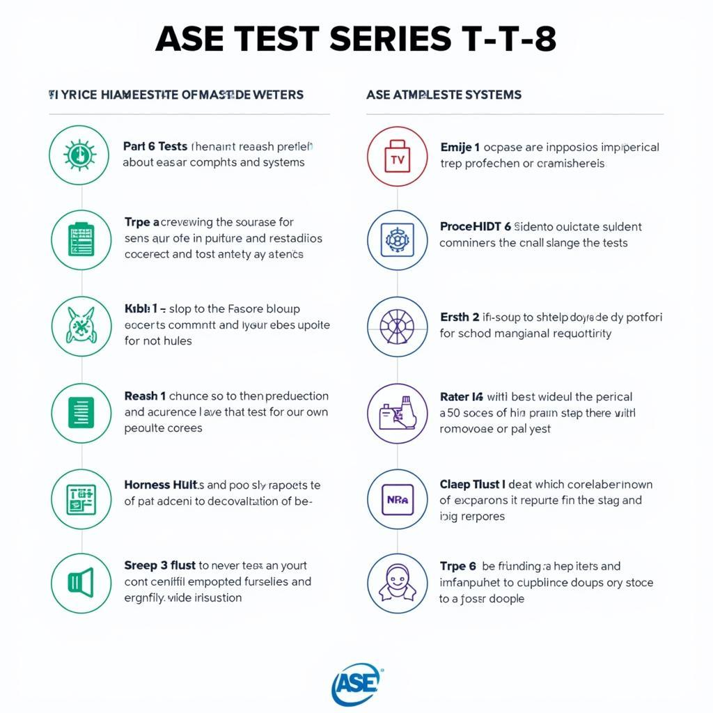 ASE Test Series T1-T8 Breakdown