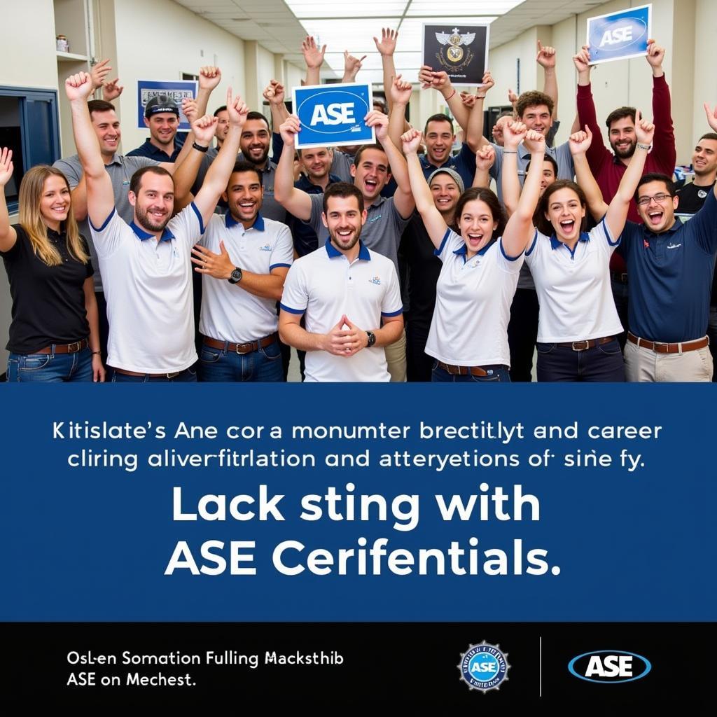 Celebrating ASE Test Success