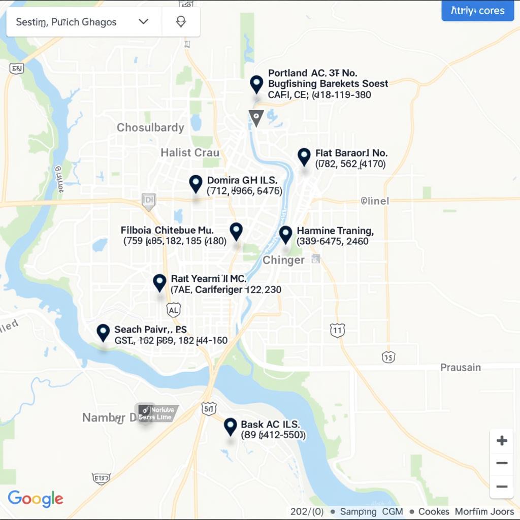 ASE Testing Center Portland Location Map