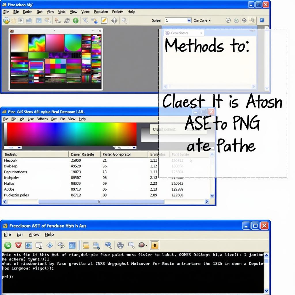 ASE to PNG Conversion Methods