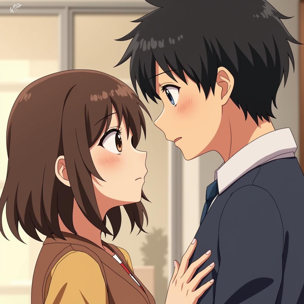 Asako and Kotaro in Chapter 7