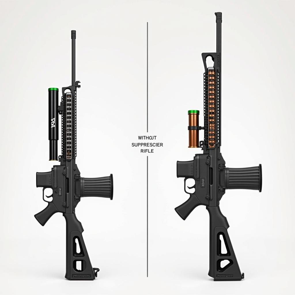 ASE Utra Dual Rimfire Suppressor Comparison with Unsuppressed Rifle