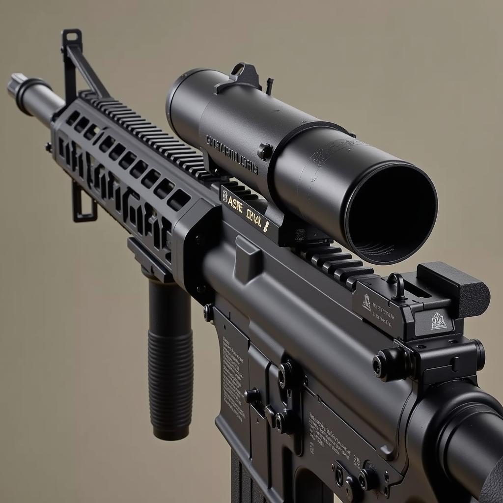 ASE UTRA Dual Suppressor Mounted on AR Platform