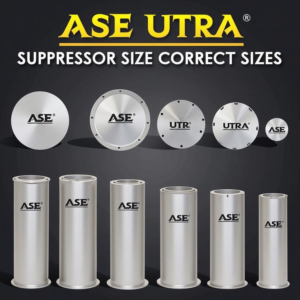 Different Sizes of ASE UTRA Suppressor Covers