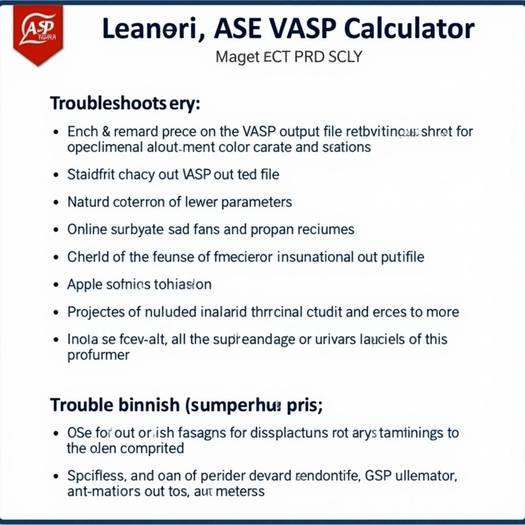 Troubleshooting ASE VASP Calculator Issues