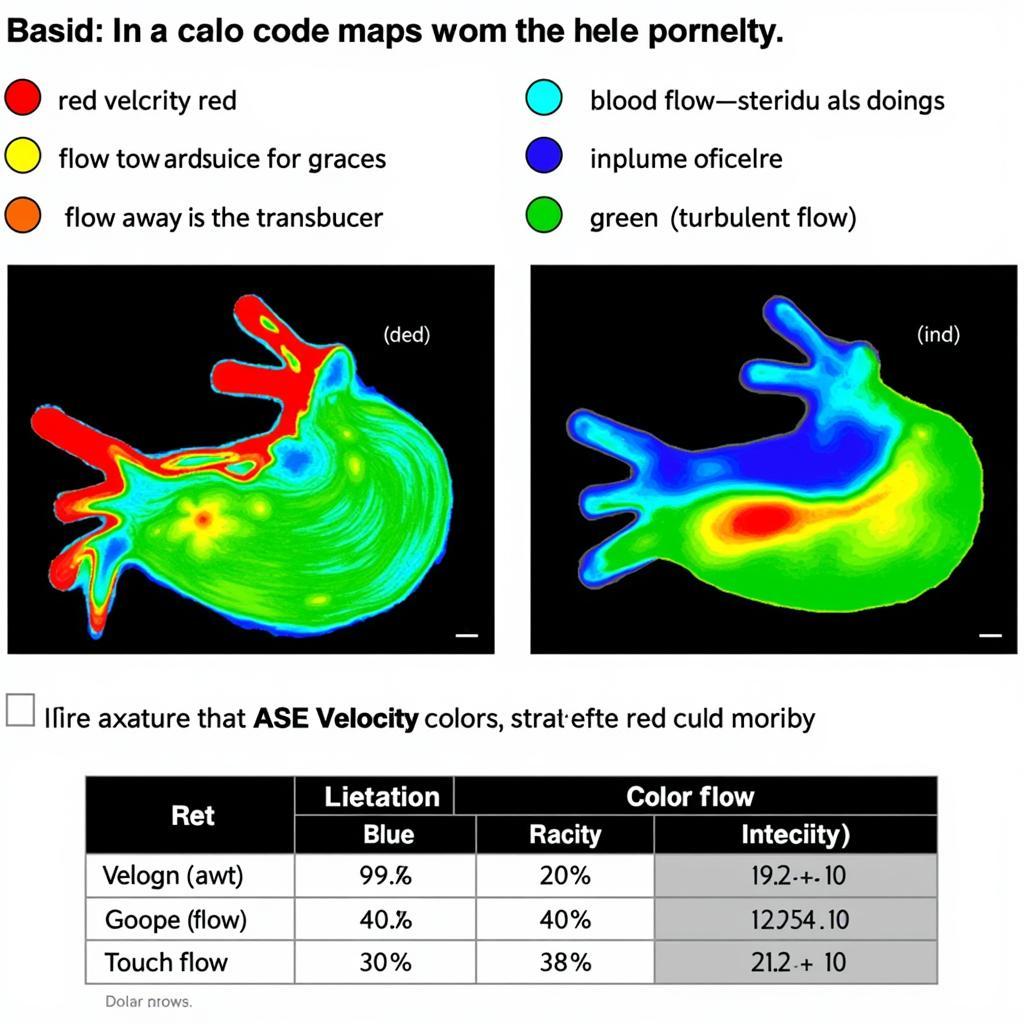 ASE Velocity Map Color Coding Interpretation