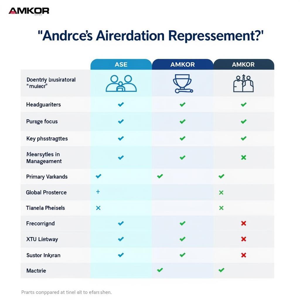 ASE vs. Amkor Comparison Table