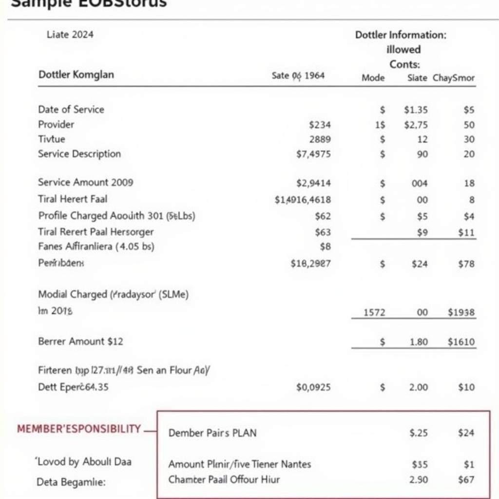 Sample ASEA AFSCME Local 52 Explanation of Benefits