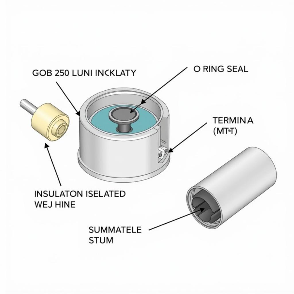 ASEA Bushing GOB 250 O-Ring Terminal Stud Construction