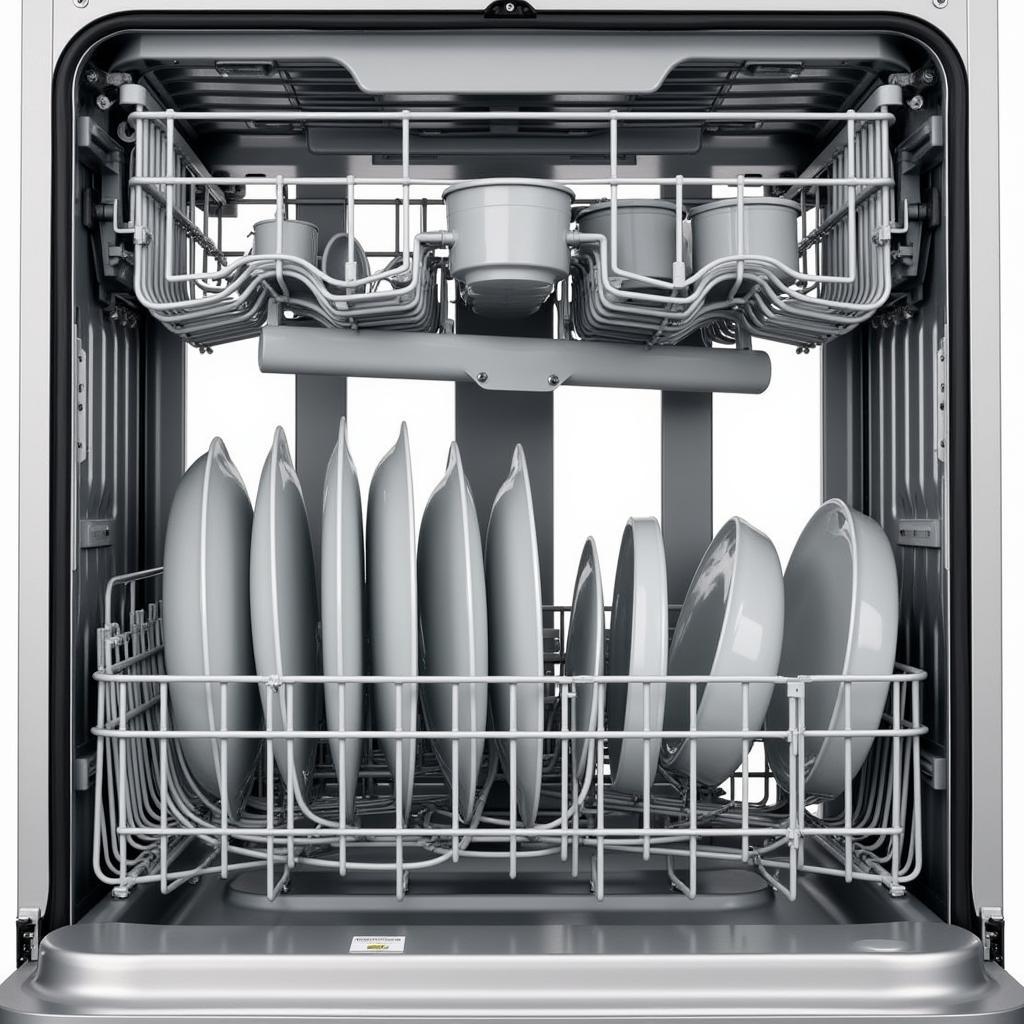 Inside the Asea Cylinda 700 Dishwasher