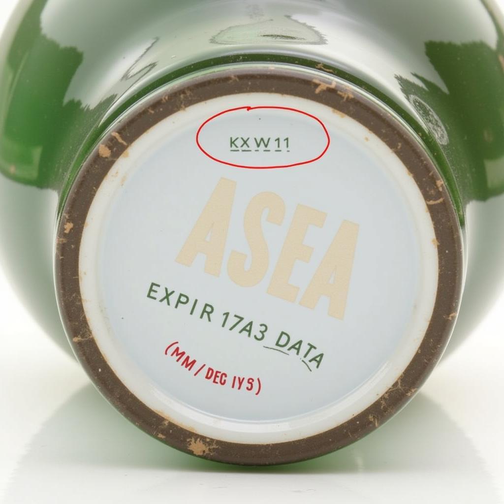 Locating the ASEA Expiration Date on the Bottle