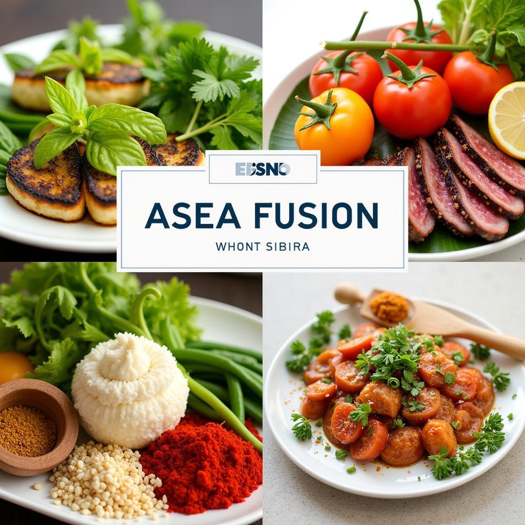 Asea Fusion Menu - Fresh Ingredients