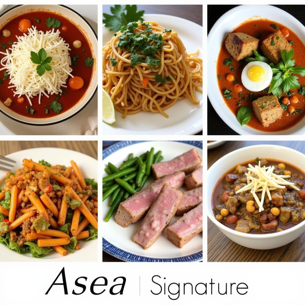 Asea Modern Asian Fusion Bistro Signature Dishes