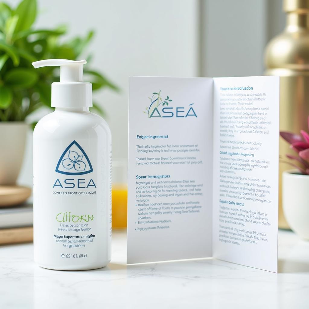 ASEA Product Bottle and Information