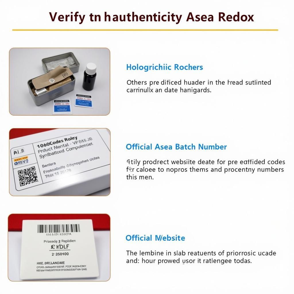 Asea Redox Authenticity Verification