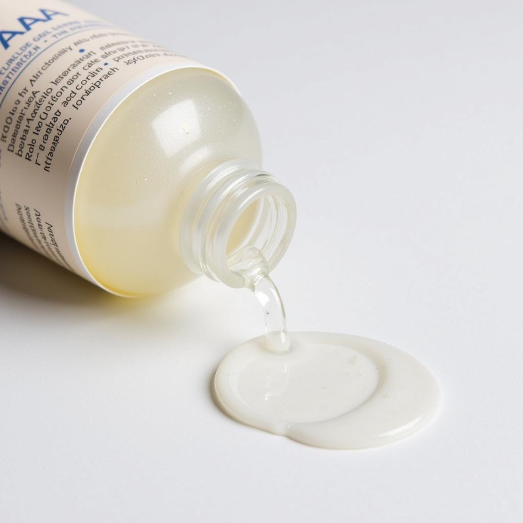 Close-up view of ASEA Redox Gel bottle and texture