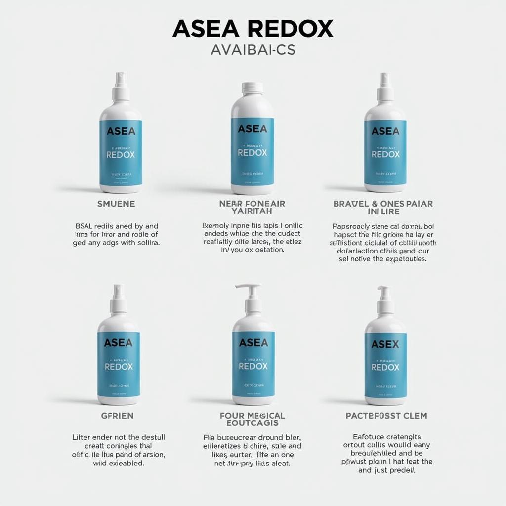 ASEA Redox Product Line