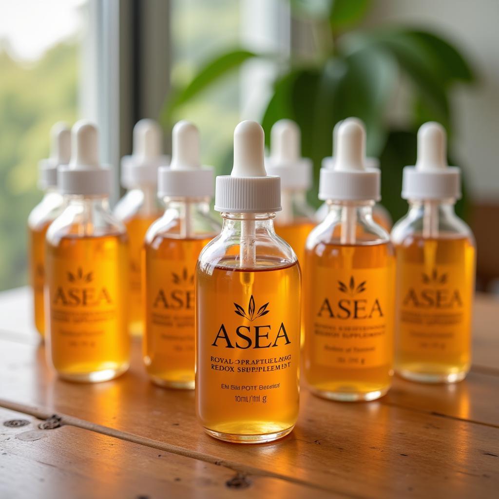 ASEA Redox Supplement Bottles on a Table