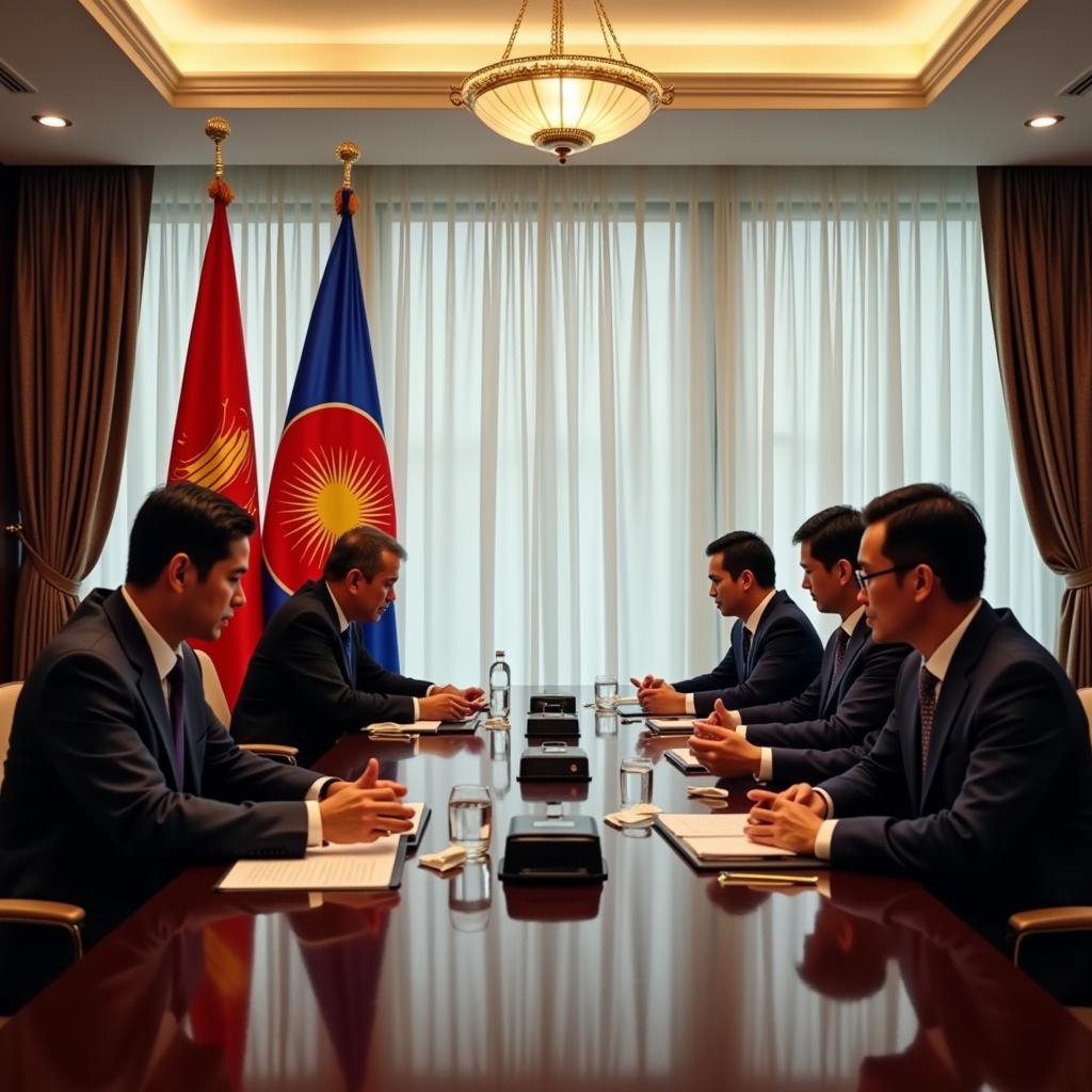 ASEAN Diplomats in a Meeting