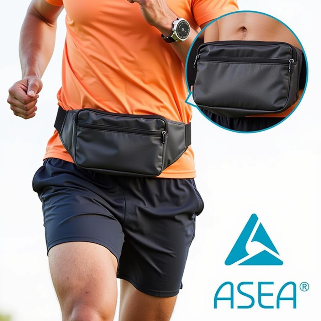 Runner using an Asea Sports Pouch