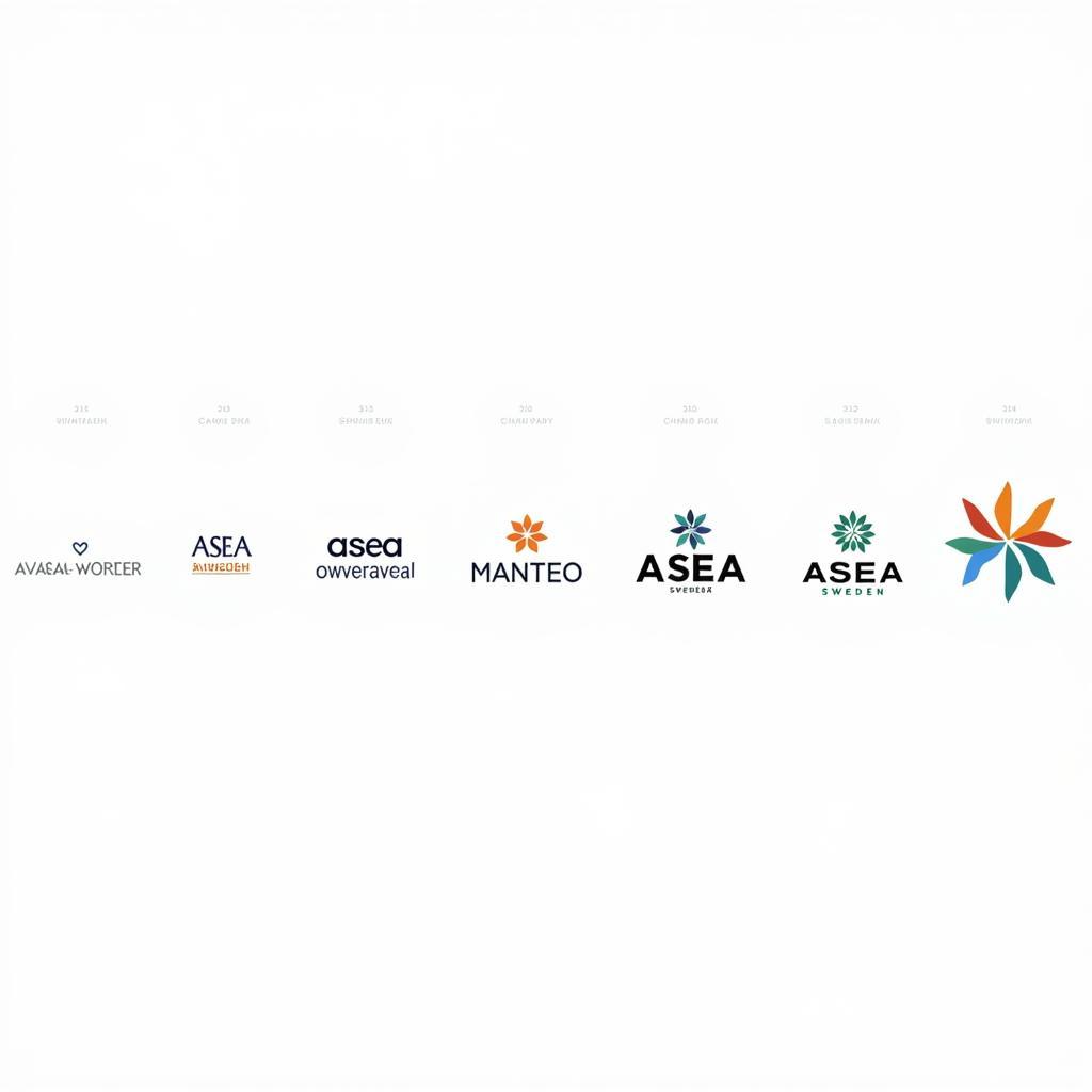 Evolution of the ASEA Sweden logo over time