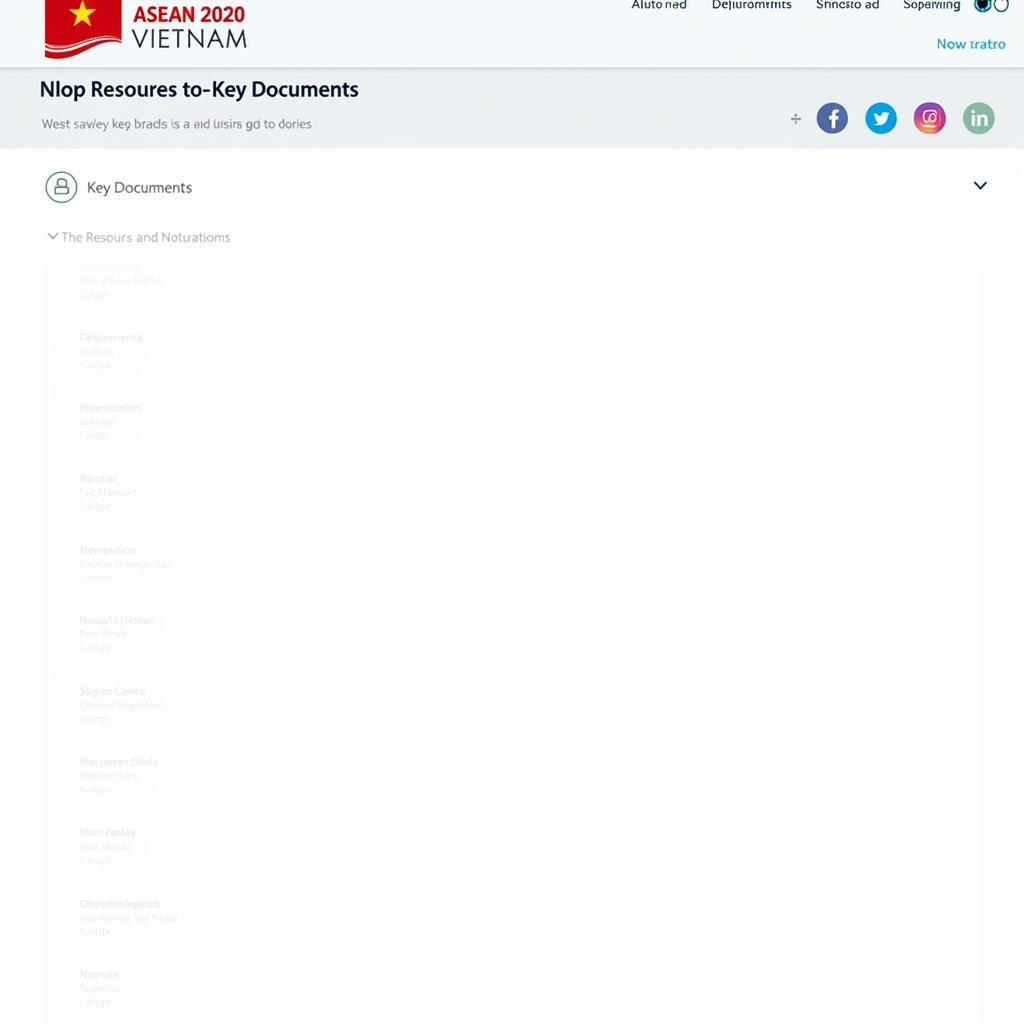 ASEAN 2020 Vietnam Website Key Documents