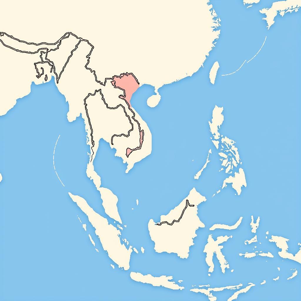 Possible Location of Asean Angelo 042-09 within ASEAN