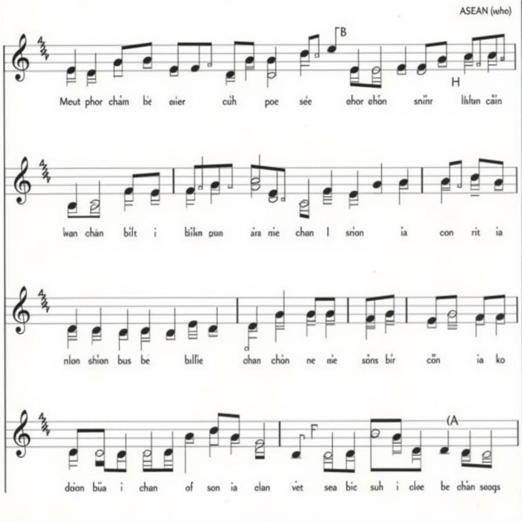 ASEAN Anthem Sheet Music