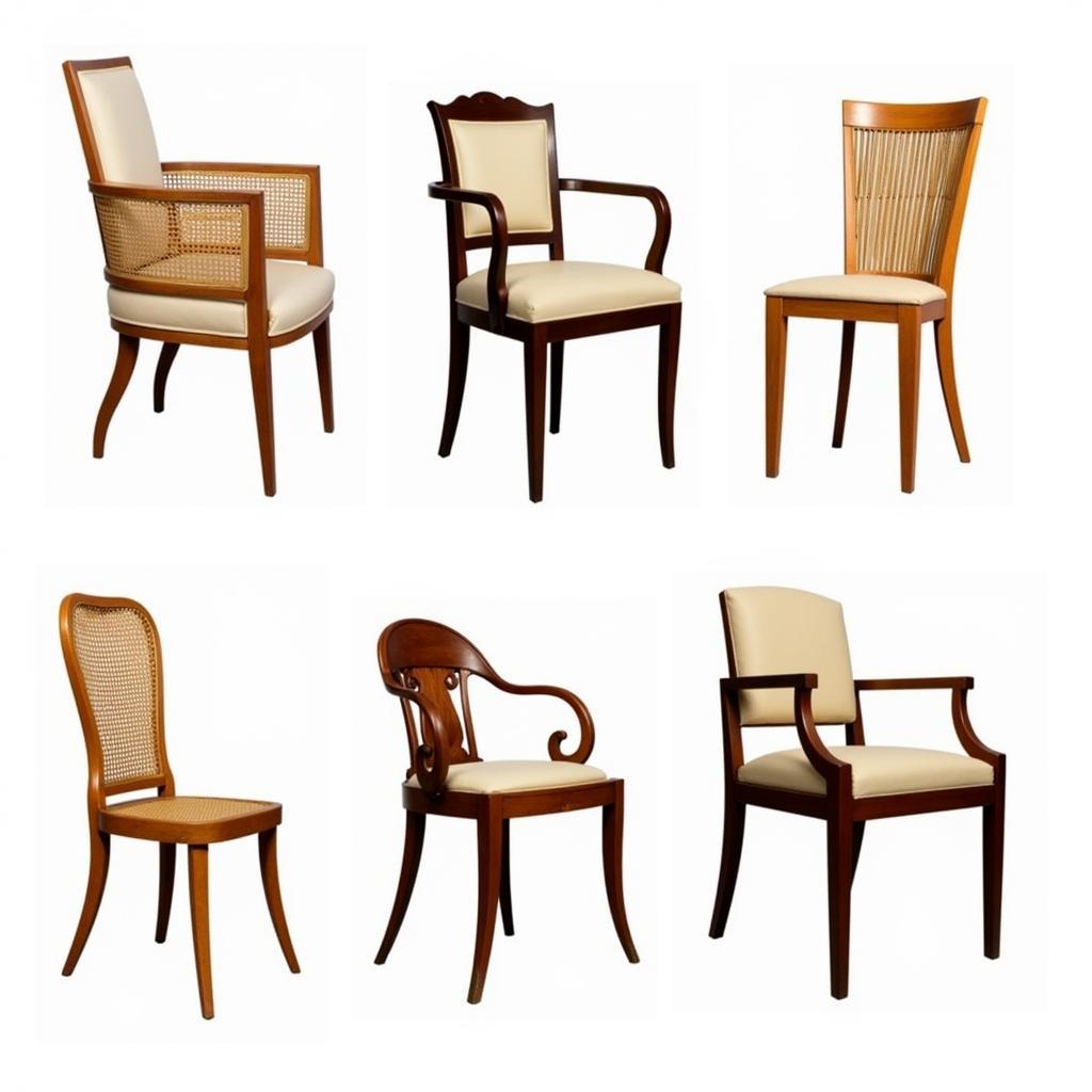 Different ASEAN Art Deco Office Chair Variations