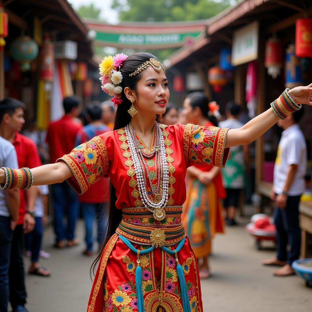 ASEAN Artist Performing Traditional Dance