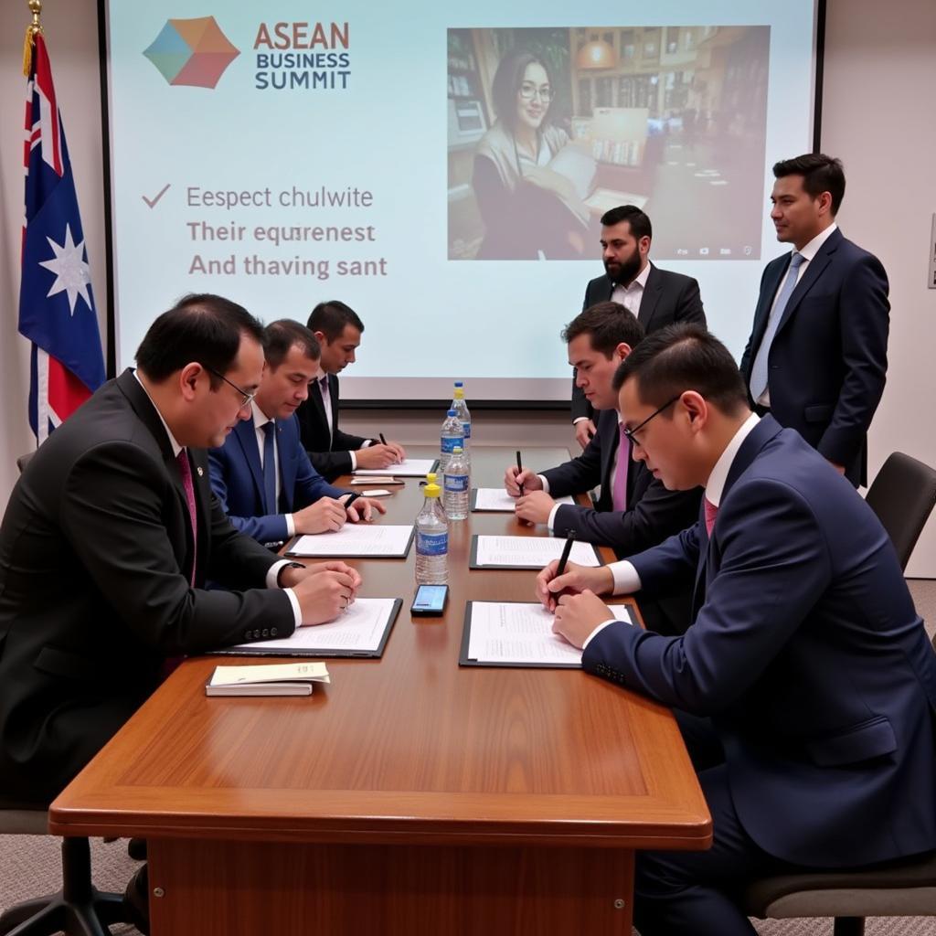 Signing Ceremony at the ASEAN Australia Business Summit