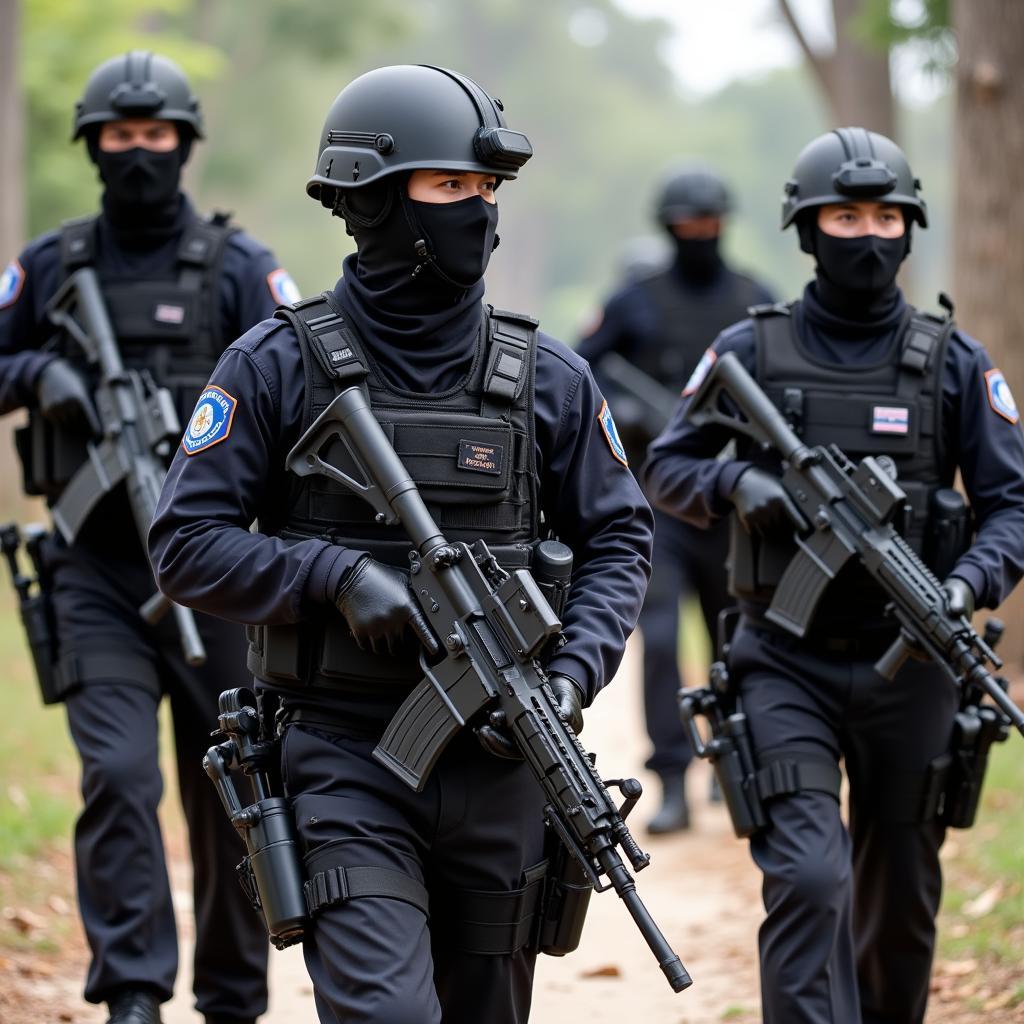 ASEAN and Australian officers participate in a joint counter-terrorism training exercise