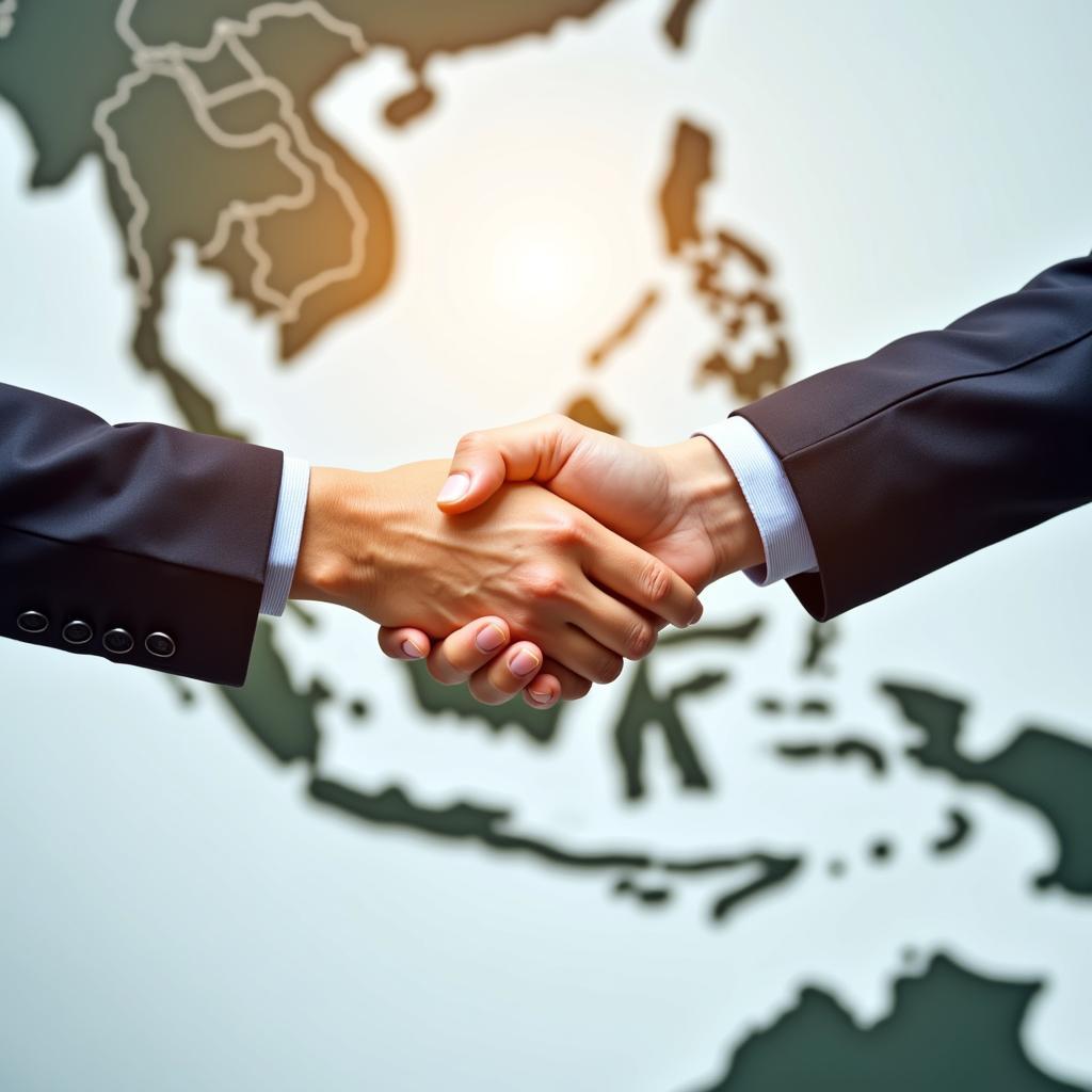 ASEAN Business Partnership Handshake