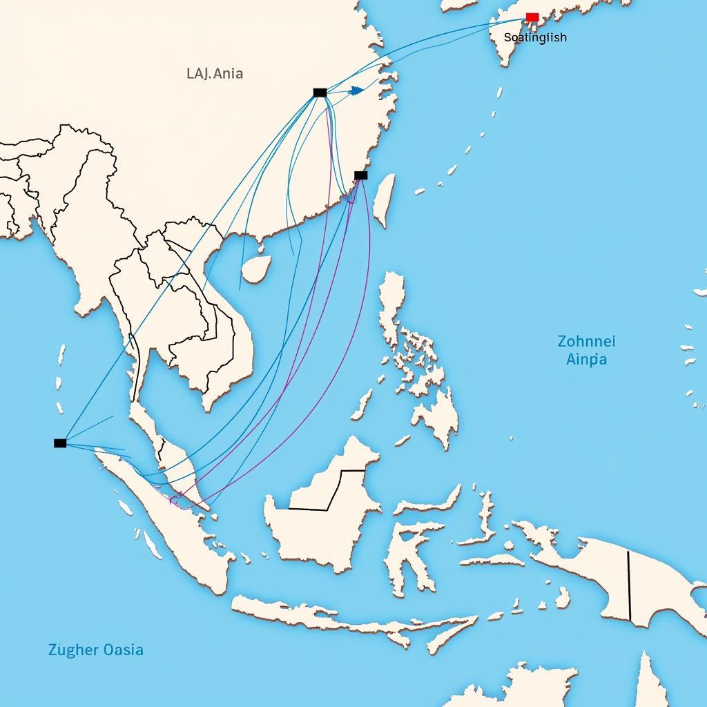 ASEAN Cable Landing Station Map