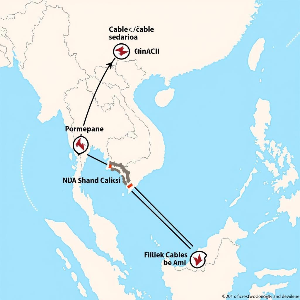 Map of ASEAN Cable Outage Impact