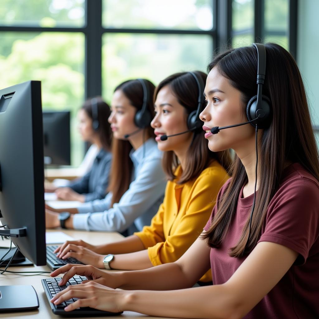 ASEAN Call Center Agents at Work