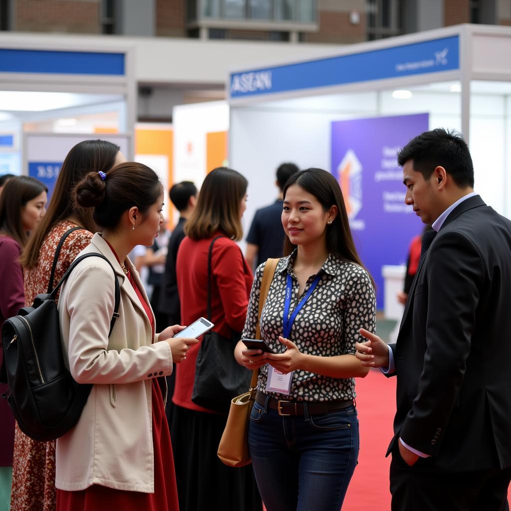 Cultural Exchange at ASEAN Career Fair