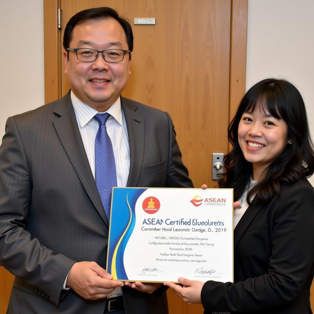 ASEAN Certified Consultant Receiving Award