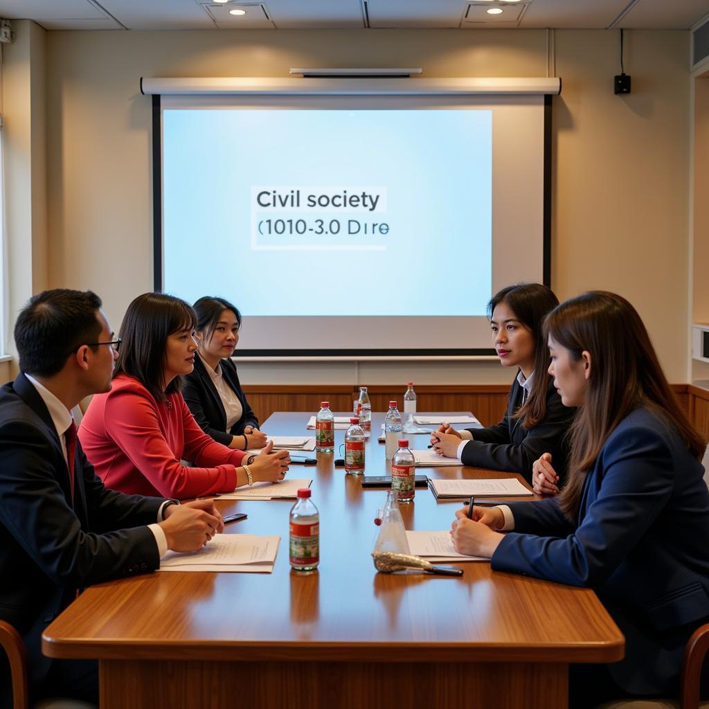 ASEAN Representatives Engaging in Dialogue with Civil Society Organizations