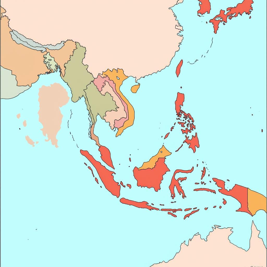 Historical Map of ASEAN Countries