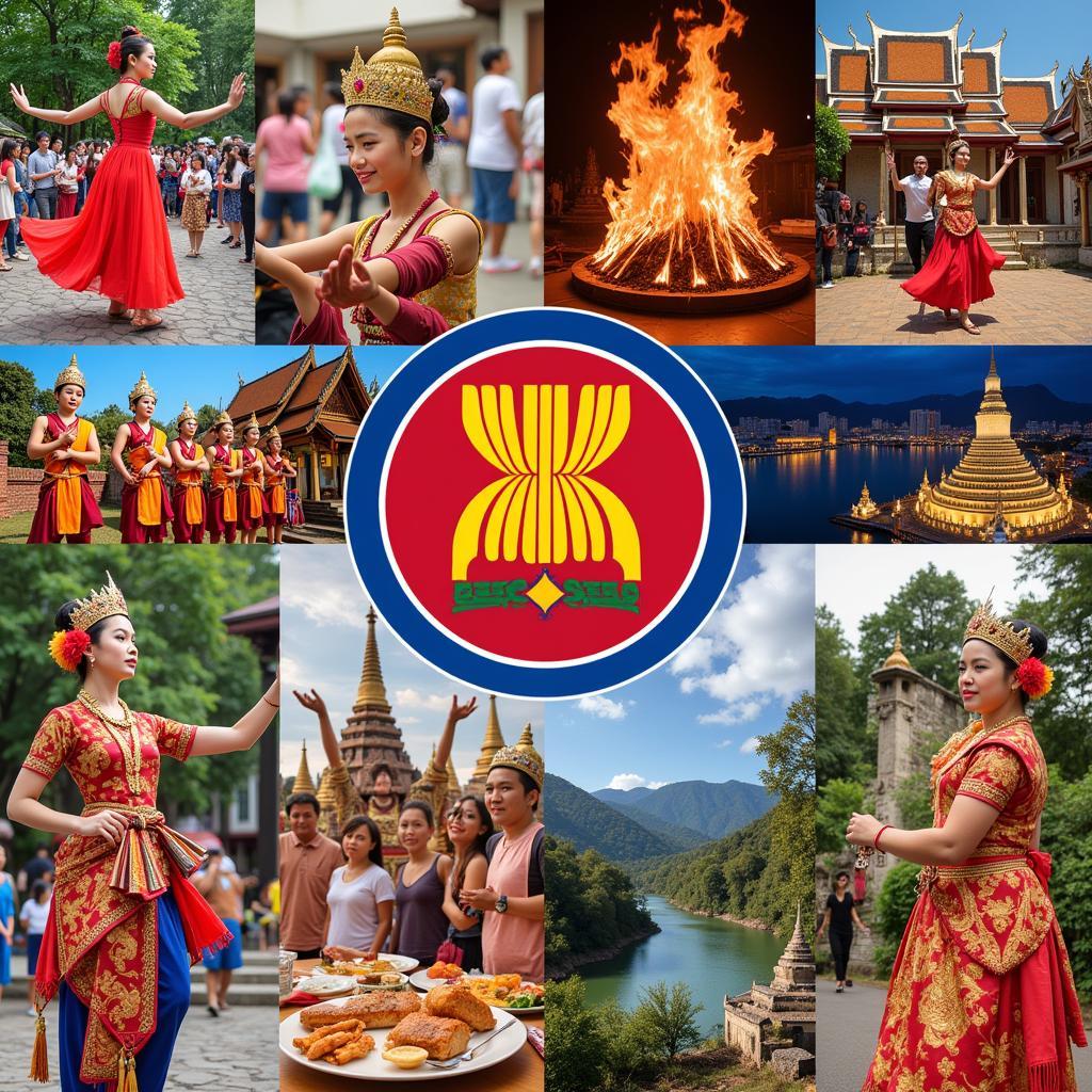 ASEAN Cultural Diversity Collage