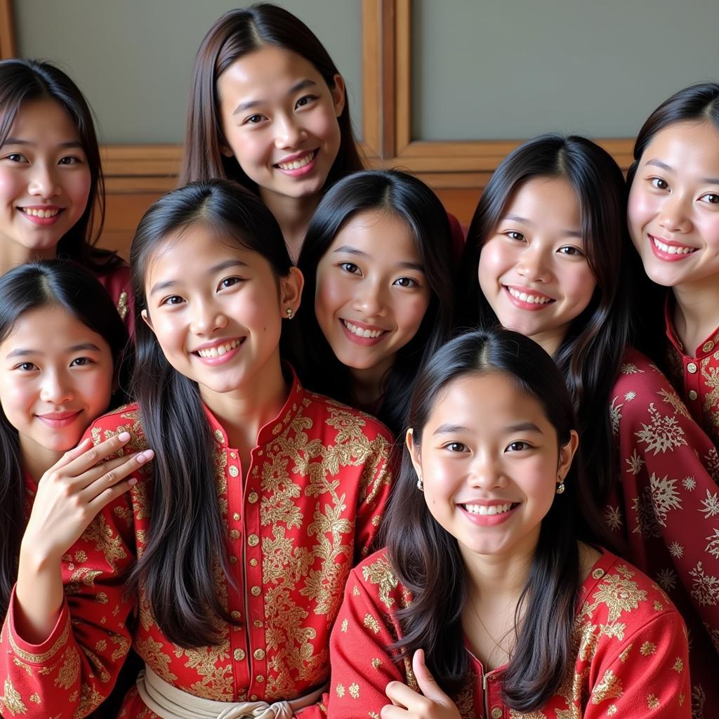 Participants of an ASEAN cultural exchange program