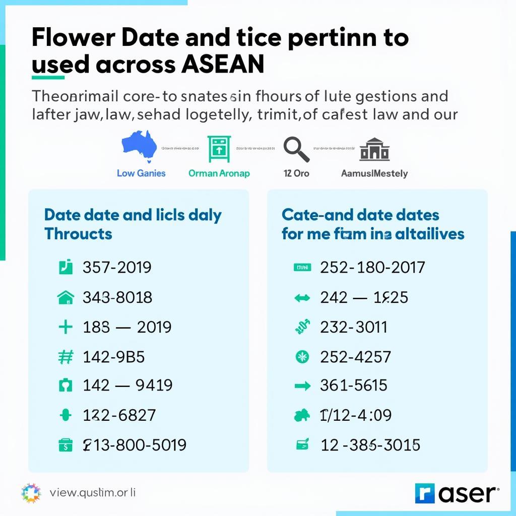 ASEAN Date and Time Formats